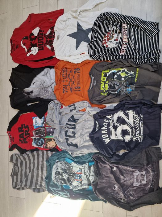 Paka dla chłopaka 158 164 dżinsy Zara Reserved H&M kurtka wiatrówka