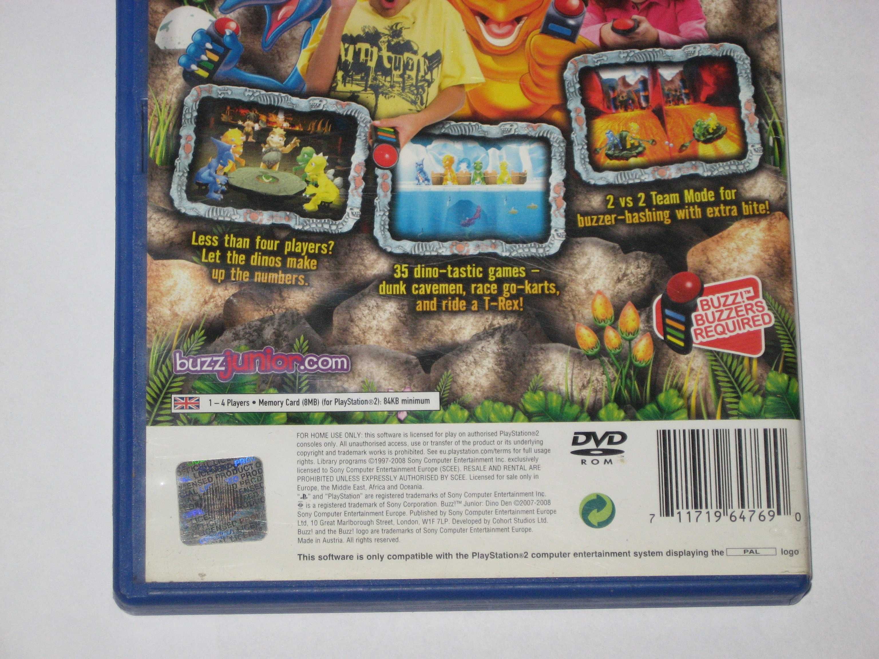 Buzz Junior Dino Den PS2 Play Station 2 bdb! polecam