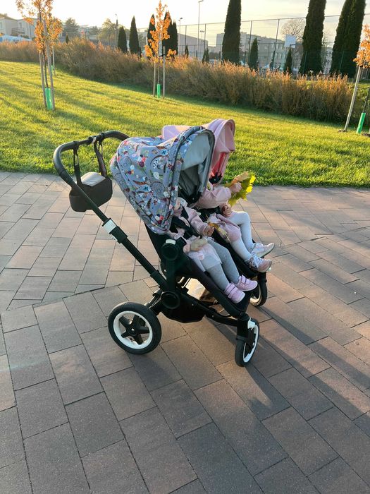 Wózek Bugaboo Donkey Bliźniaki, Rok po roku, Super stan, Dużo dodatków