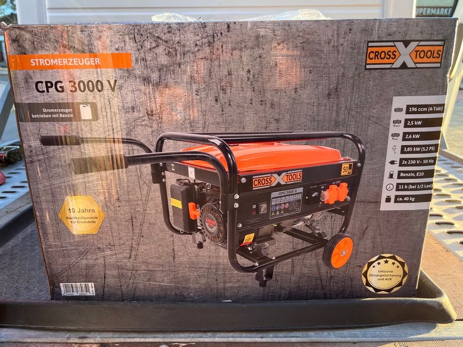 Бензиновий генератор Cross Tools CPG 3000v !!! Європа