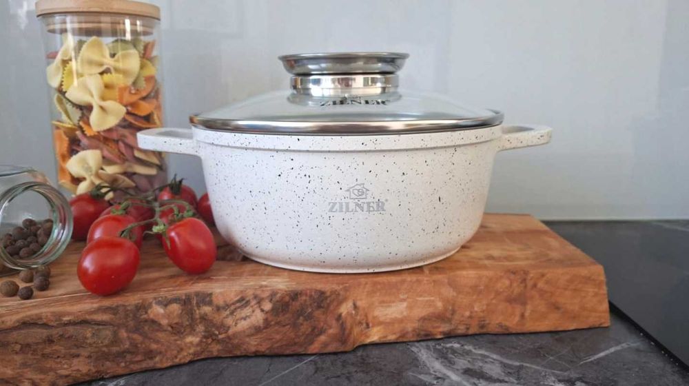 Zestaw Garnków Marmurkowych 12 EL KOMPLET GARNKI PREMIUM ZILNER
