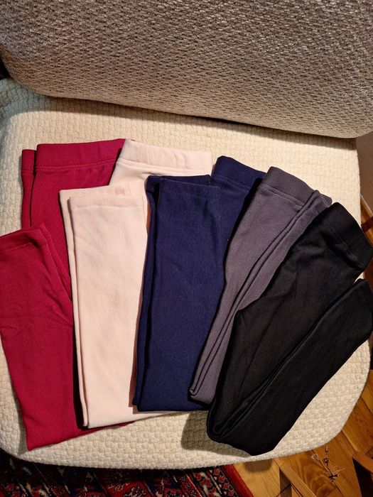 Legginsy dziecięce rozm.110 4 szt.bawełna z ociepleniem