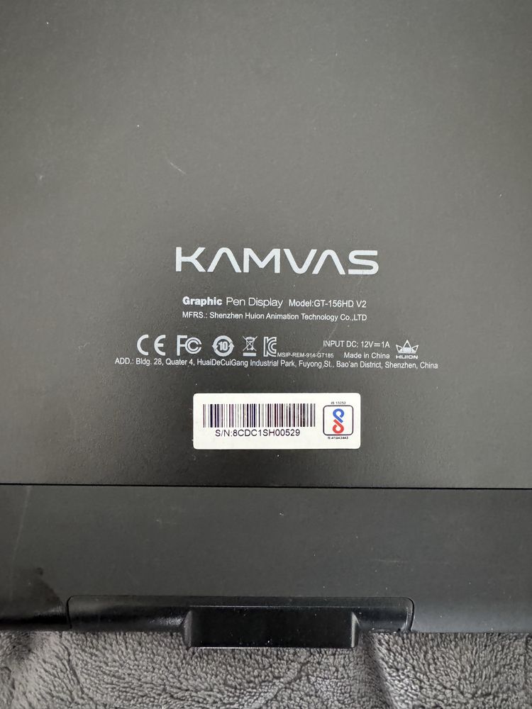 продам графический планшет Huion Kamvas GT-156HD V2