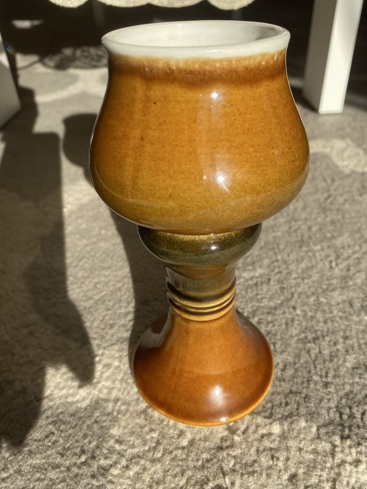 Ceramiczny  kielich -  glazurowany