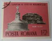 Znaczek pocztowy europejskie zabytki architektura sztuka Rumunia 1975
