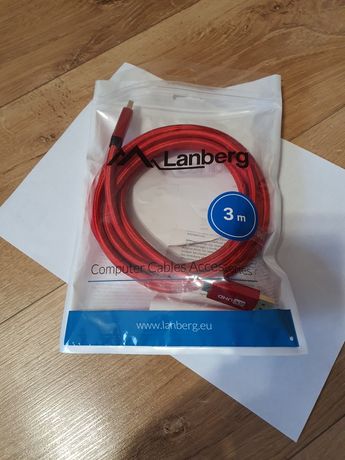 Red Kabel do Monitora Gier- UHD 4K 18Gb/s Nowy Silkland
