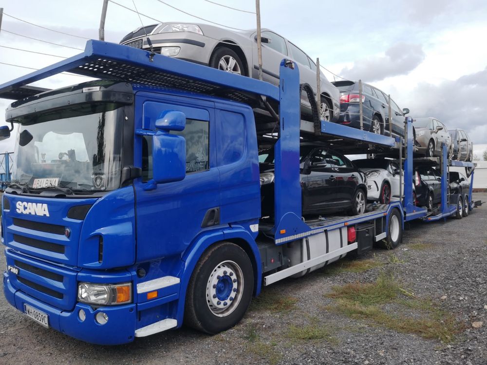 Scania R380  autotransporter  lohr  9 aut