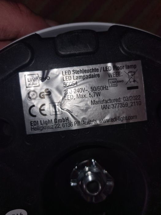 podstawa podstaw lampę