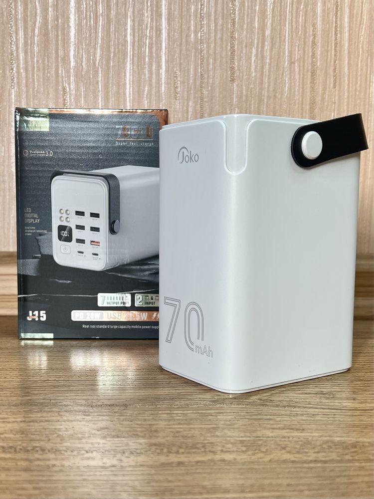 Мощный Power bank 70000 mah. Быстрая зарядка 22.5W. Оригинал 100%