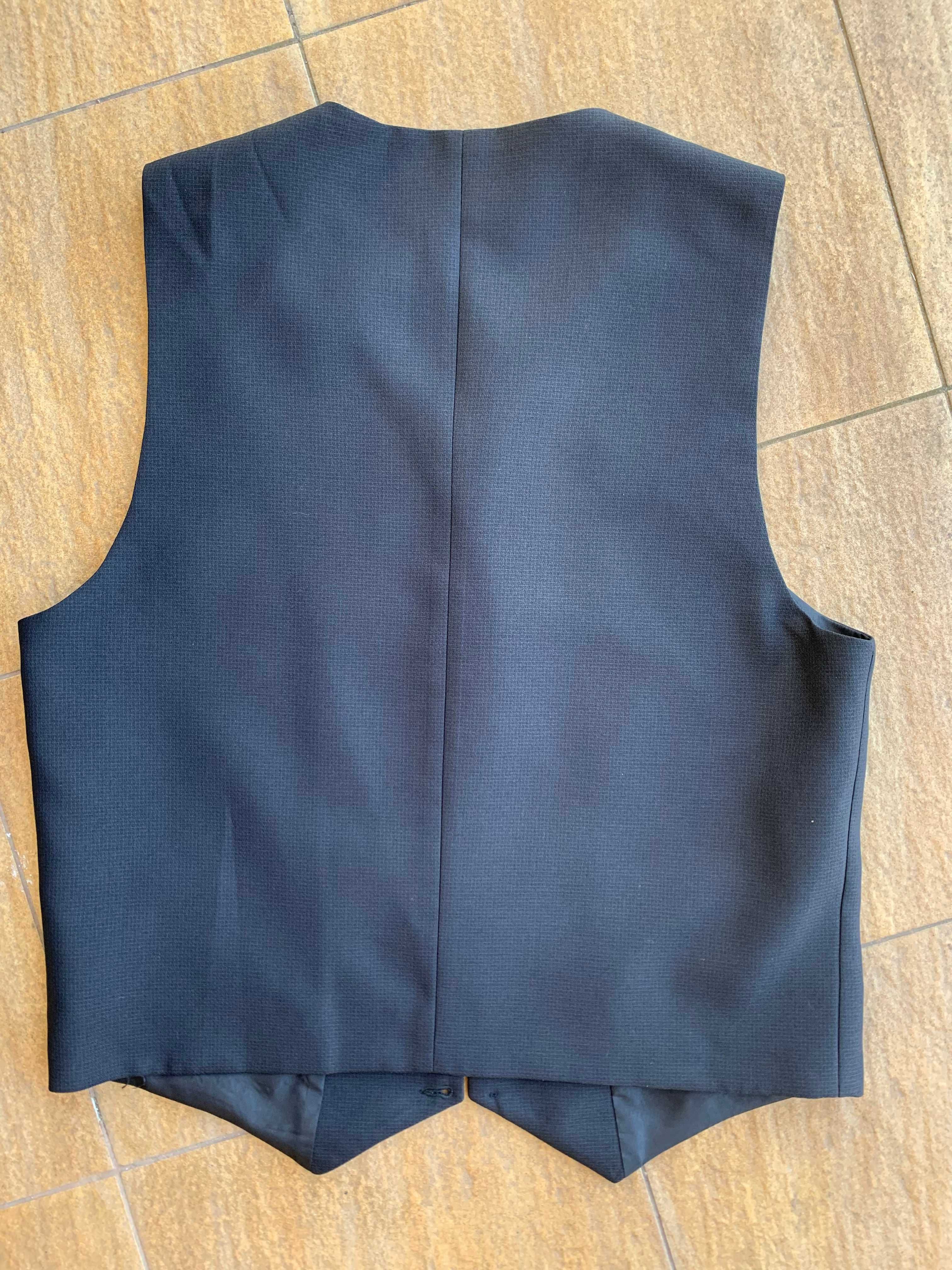 3 częściowy grafitowy męski garnitur Melton roz. XL na wzrost 188 cm