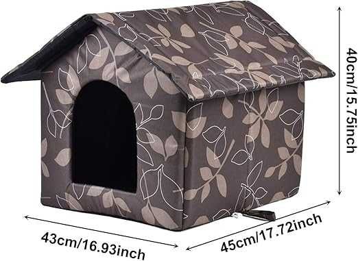 XNSHUN domek buda dla małych zwierząt koty psy króliki składany roz L