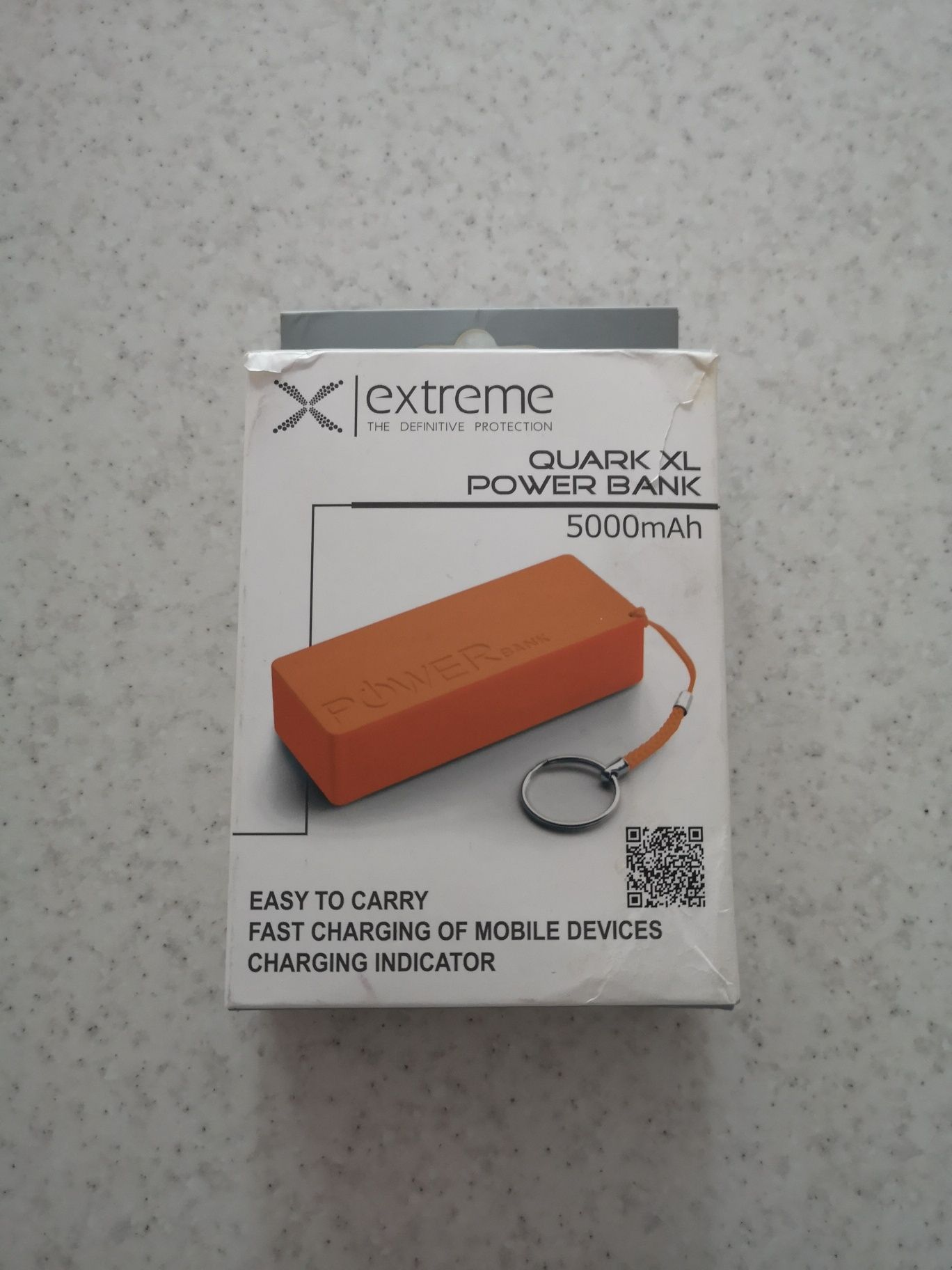 Powerbank extreme 5000mAh z breloczkiem kabel pudełko super