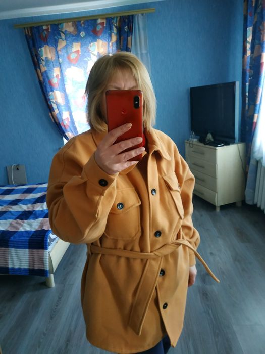 Пальто рубашка великого розміру куртка рубашка. Батал.