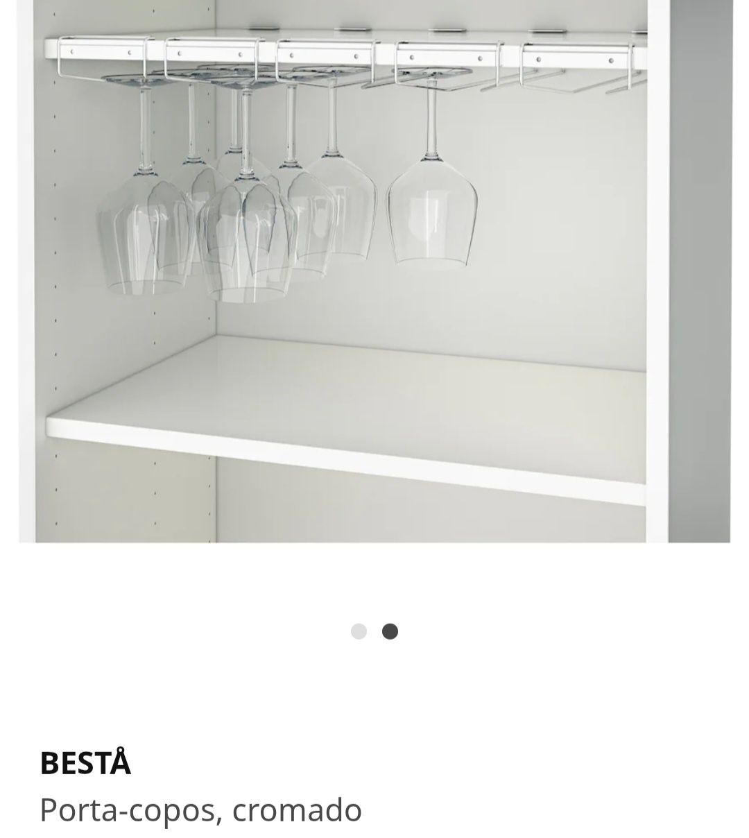 Porta copos (5) cromado IKEA novo