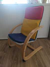 Fotel bujany dla dziecka fotel krzesło drewno