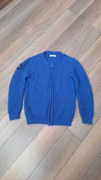 Bluza sweter na suwak niebieską rozmiar 122-128