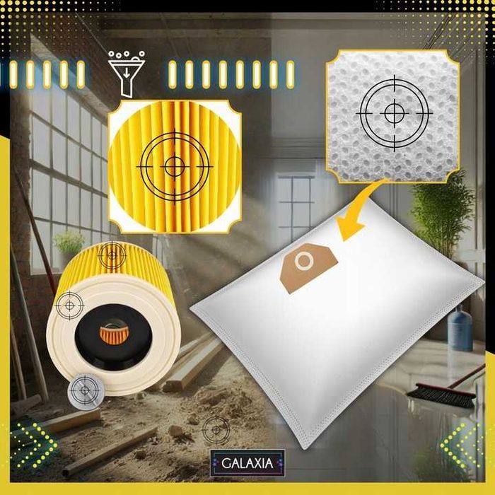 Worki do Odkurzacza Karcher WD3 10x WOREK WD 3 WD2 WD 6 SE 4001 Filtr