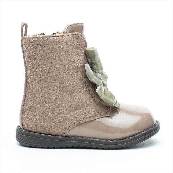 Bota laços veludo criança/bebe n.22 ao n.28