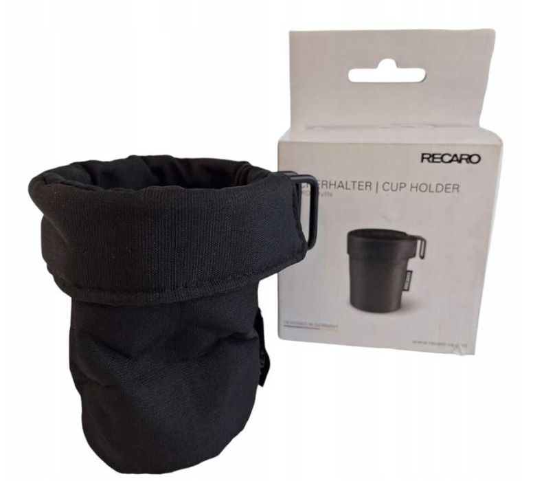 Uchwyt do wózka na kubek Recaro czarny składany