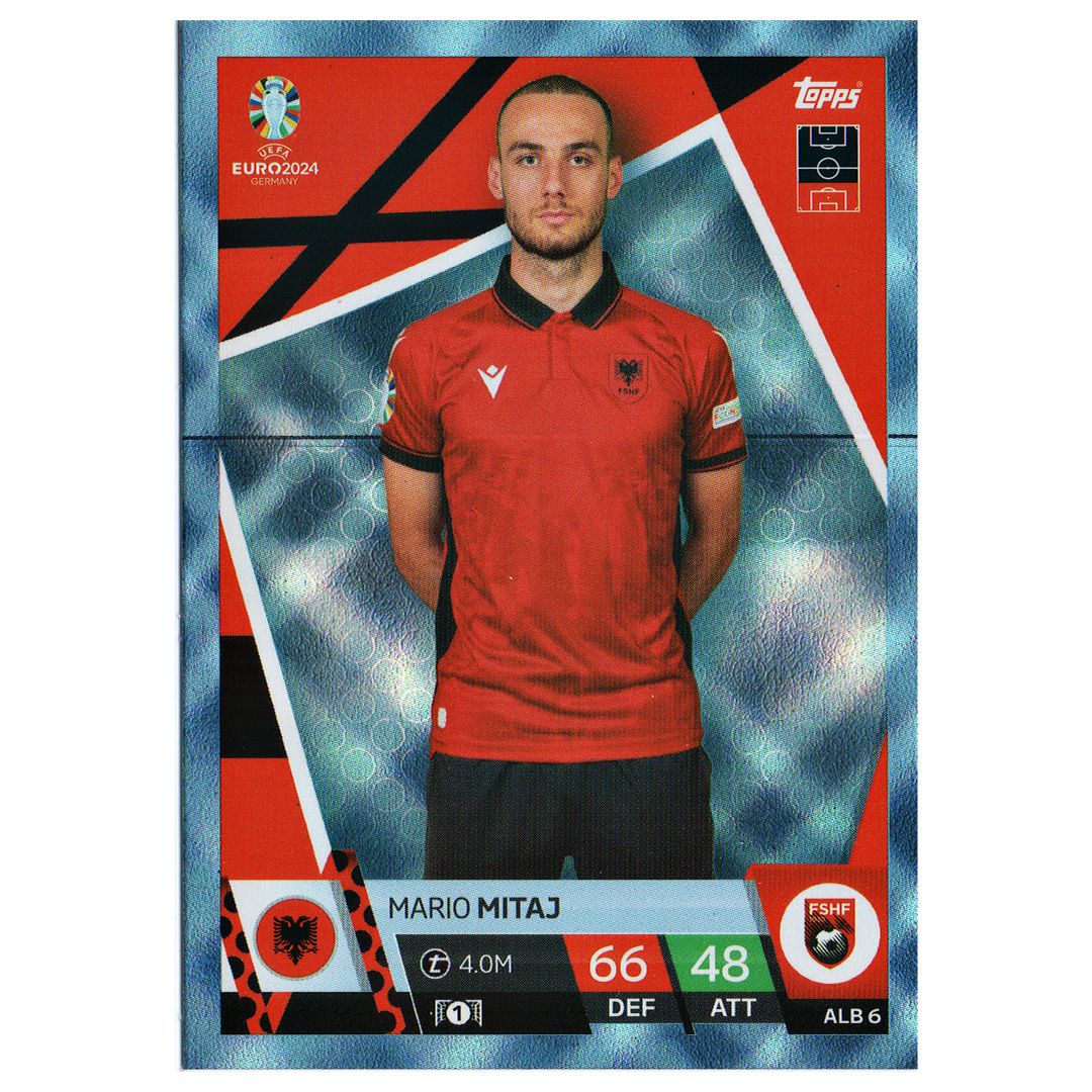 Karta Topps Euro 2024 Germany Mario Mitaj Alb 6 Blue Crystal