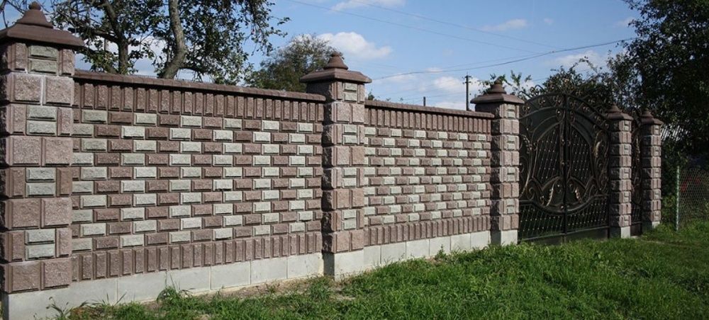 Блок заборный Блок колотый Блок забор декоративный Рваный камень Скала