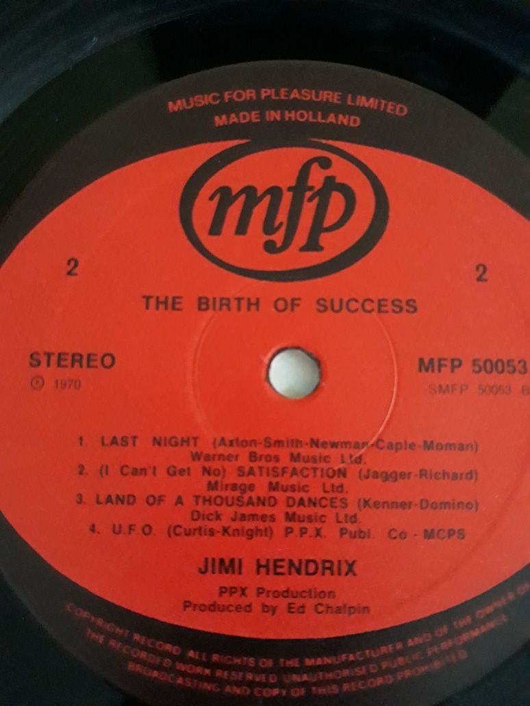 Jimi Hendrix - Birth of Success. 1970. Kolekcja własna.