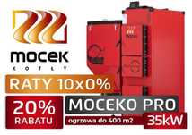 Kocioł na ekogroszek, pellet, Moceko PRO piec c.o. o mocy 35kW