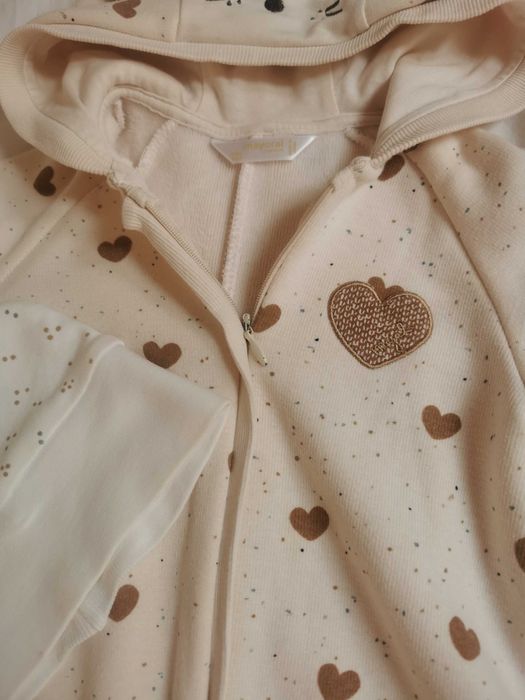 Kombinezon jesienno zimowy mayoral newborn akcesoria buciki czapka