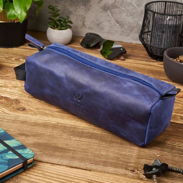 Skórzana kosmetyczka vintage Paolo Peruzzi T-52-DB