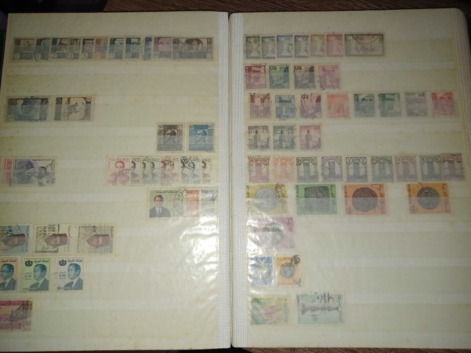 coleção de selos estrangeiros