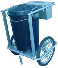 Carro c/ rodas pneumáticas para o Caixote Contentor do lixo 150 litro