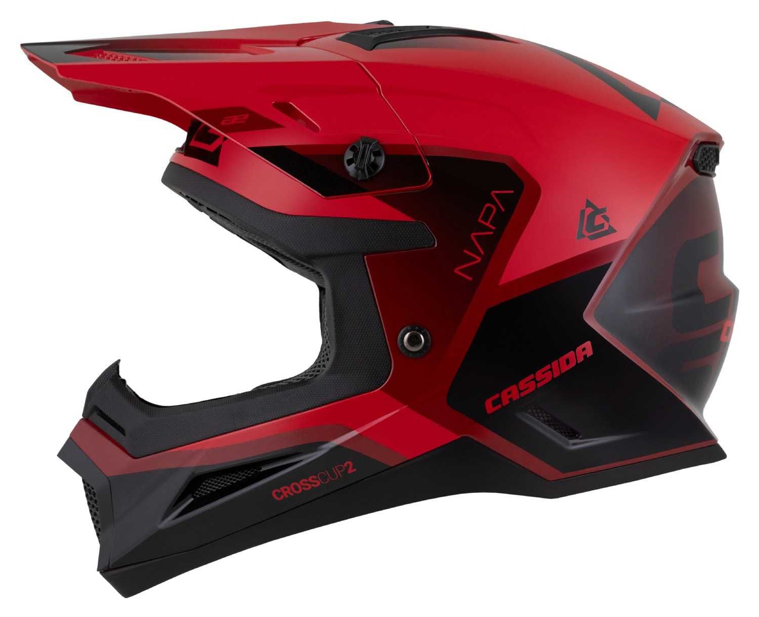 Kask Motocyklowy CASSIDA CROSS CUP2 Pod interkom XS-XXL +KOMINIARKA