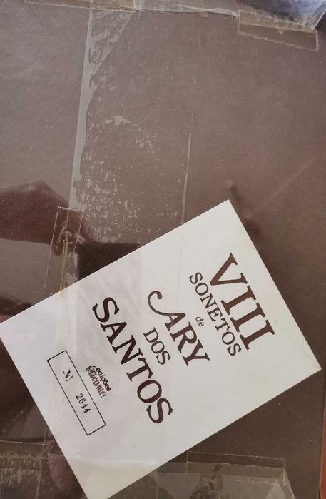 Livro VIII Sonetos Ary dos Santos Numerado