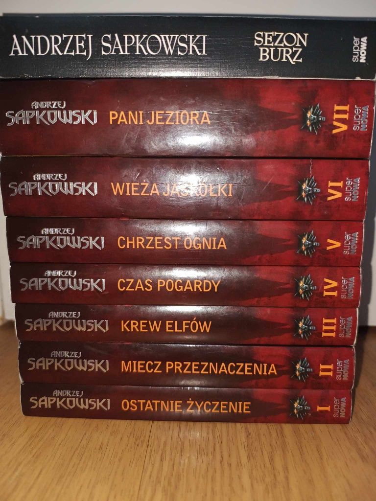 Andrzej Sapkowski Saga Wiedźmin 8 tomów