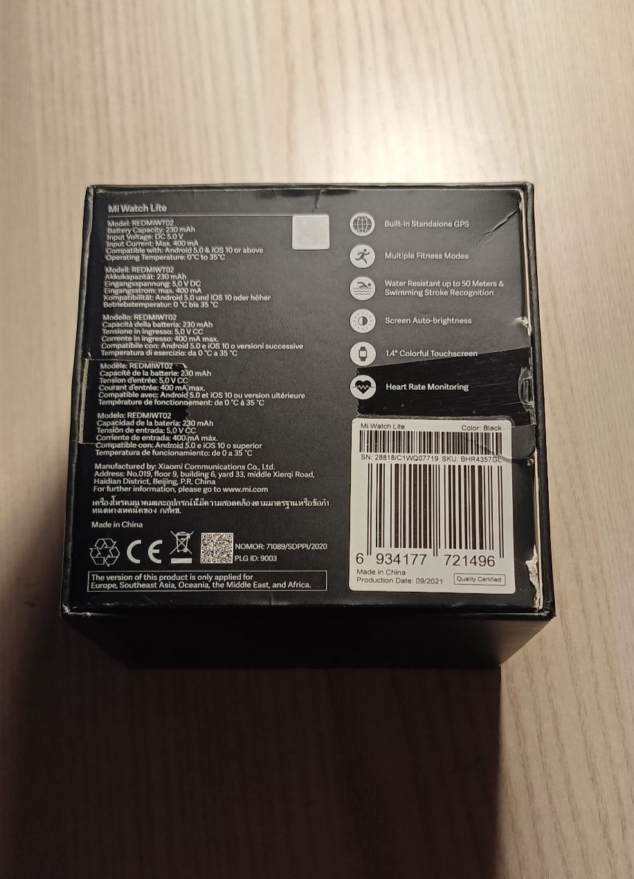 Xiaomi Mi Watch Lite