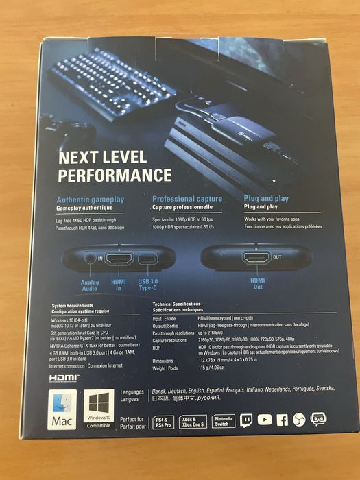 elgato HD60 S+ como nova.