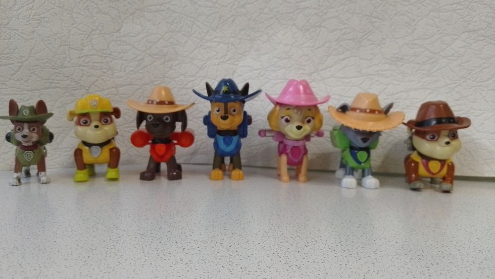 Скай,Зума,Рокки,Трекер,Крепыш,Гонщик Щенячий патруль фигурки