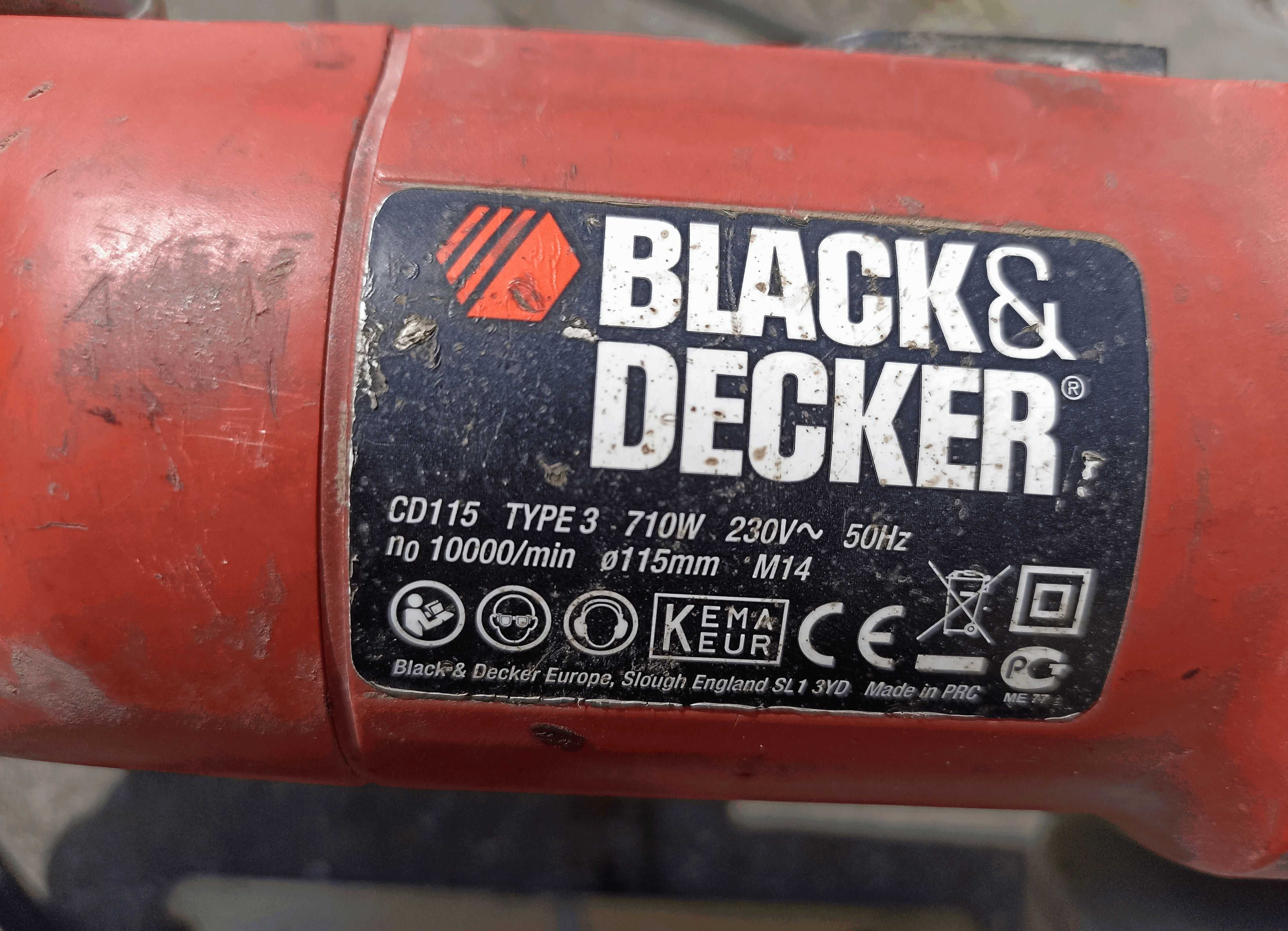 Szlifierka kątowa Black&Decker 115mm