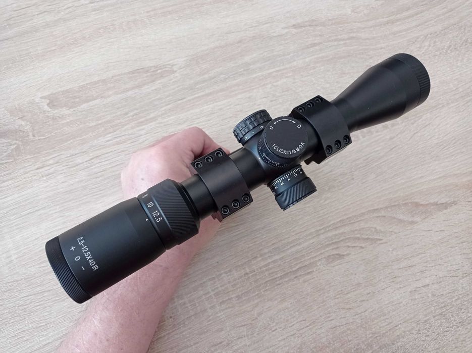 Luneta 2-12x40 z bocznym montażem do AK Saiga