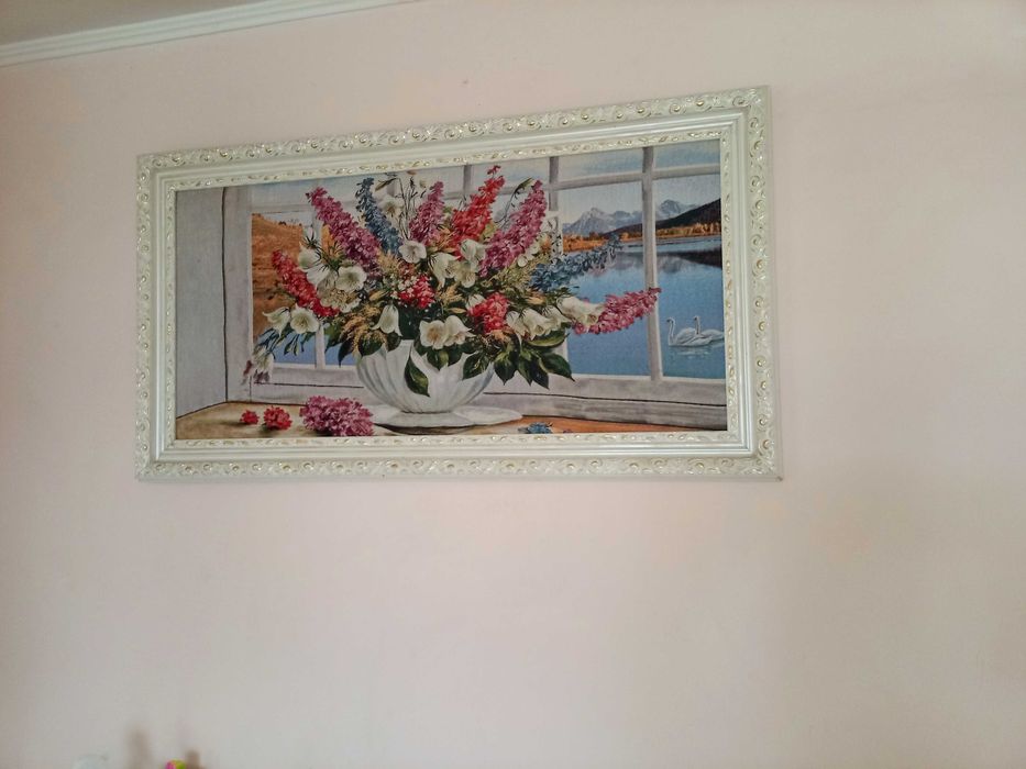 Большая картина гобелен в итальянском стиле