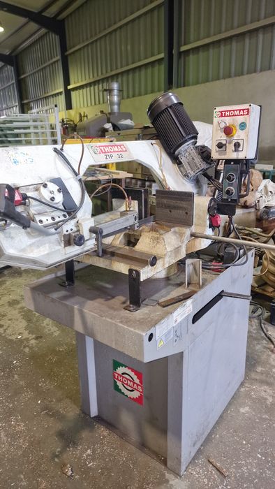 Serrote de fita thomas maquinas de serra com carril lharia metalomecan