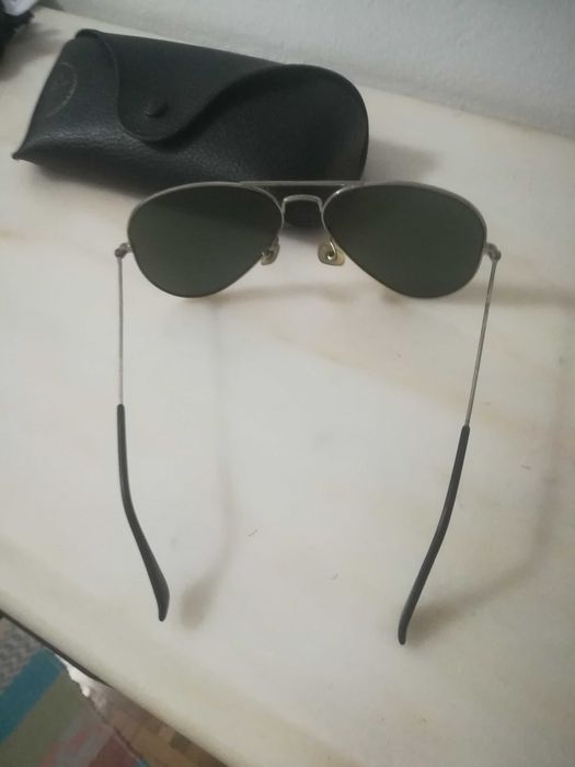 Ray ban aviator originais lentes prateadas