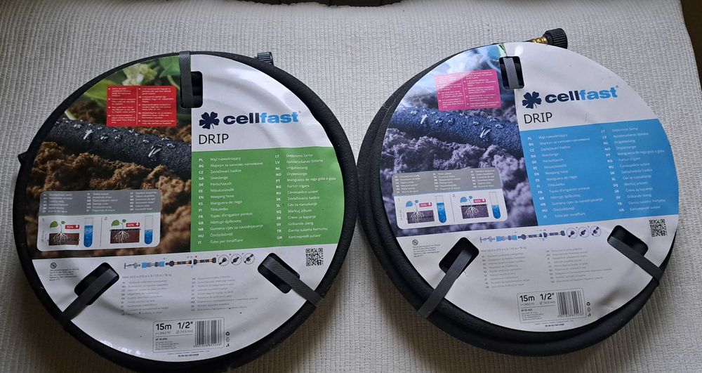 Cellfast Wąż nawadniający Drip 1/2", 15 m 2 SZTUKI