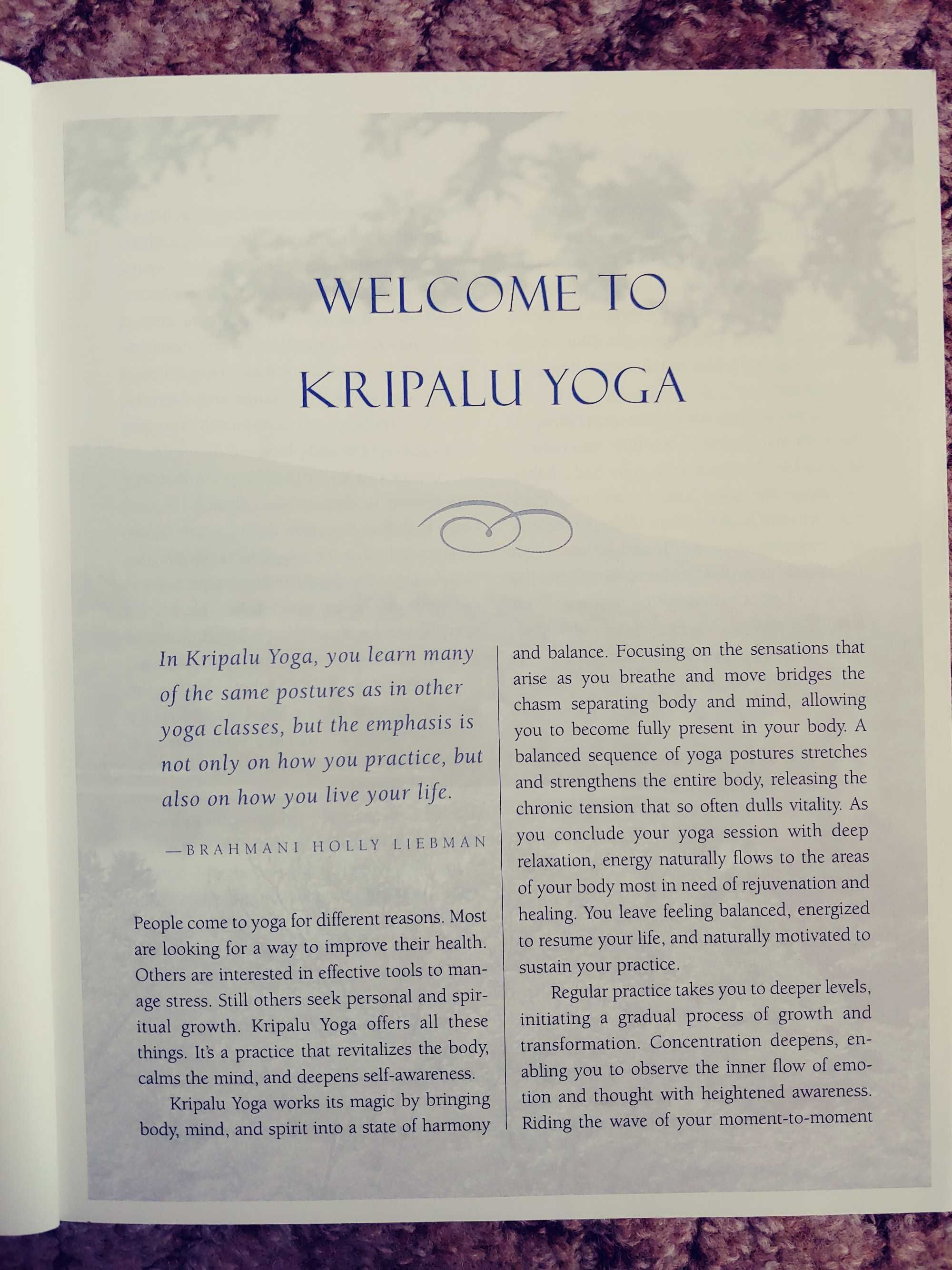 Kripalu Yoga - książka o praktyce jogi w języku angielskim