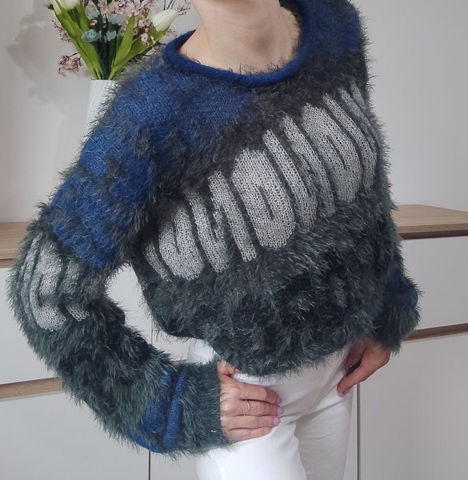 Only sweter oversize luzny włochacz ciepły zimowy  l 40