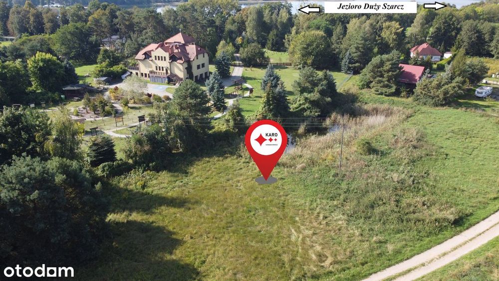 Piękna działka 400 m od Jeziora Duży Szarcz, MPZP