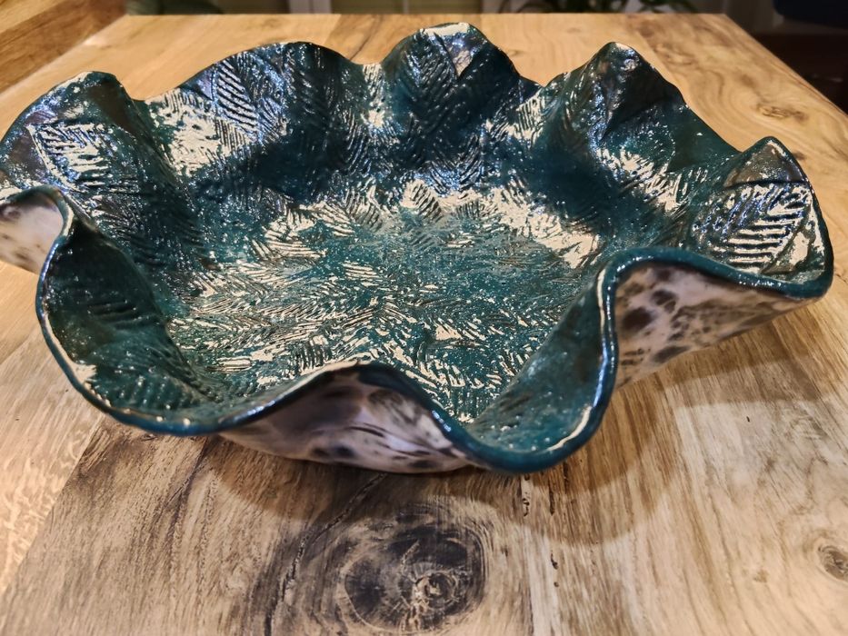 Niepowtarzalna,  dekoracyjna waza ceramiczna