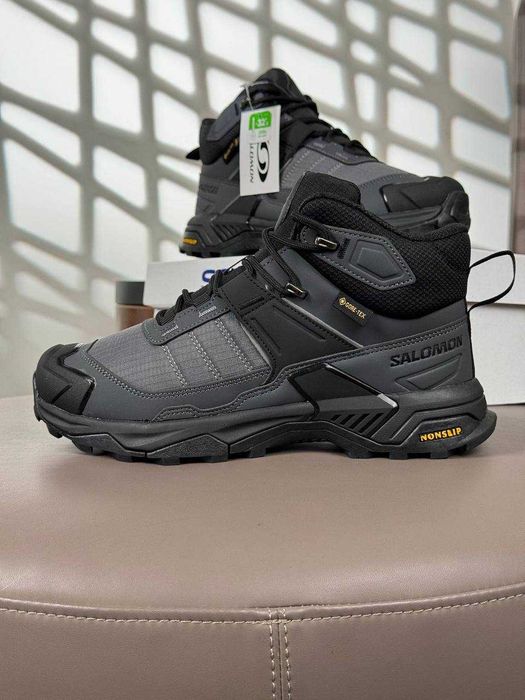 !ХУТРО! Salomon X Ultra 4 Mid (Gore-Tex) Grey/Black 41 42 43 44 45 46