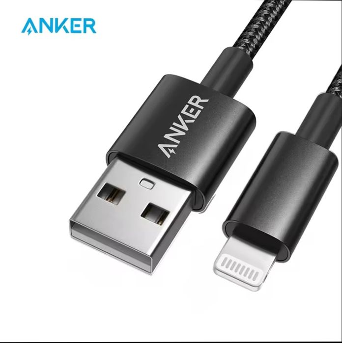 Кабель Anker  USB A - Lightning. (iPhone) 1 метр (А8152012) і 0,9 м