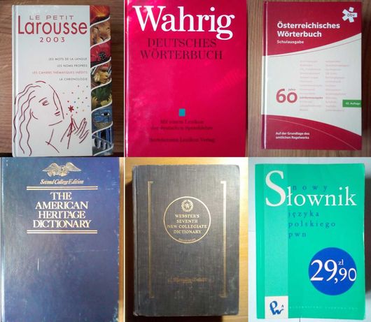 Larousse Webster Warig словники французька англійська німецька польськ